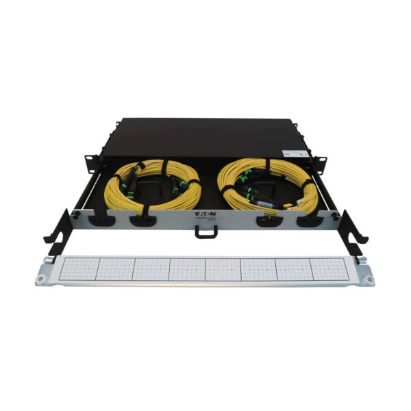 66fdb7ff7a06d4efaa1b0c66f966acd8 Tripp Lite series Preloaded Fiber Panel, 1U - 2x (3x8F MTP/MPO-APC F/F) 24F Trunk Cables, OS2 Singlemode, 20 m (65.6 ft.)