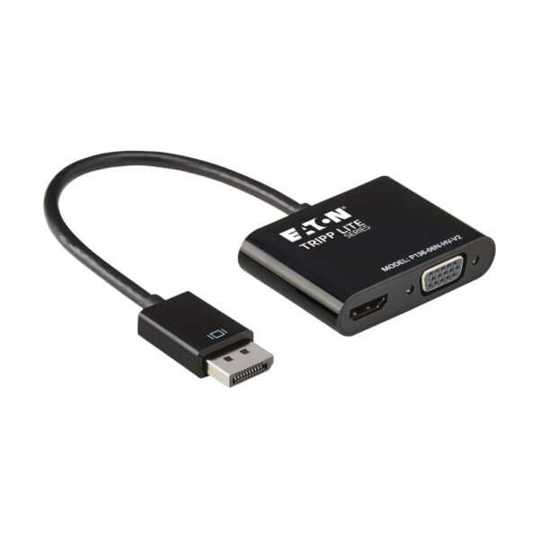 Tripp Lite series DisplayPort to VGA/HDMI All-in-One Converter Adapter, DP ver 1.2, 4K 30 Hz HDMI