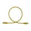 672caa551ccb2d084788701c454dd38c-1 Tripp Lite series Cat6a 10G Snagless Molded UTP Ethernet Cable (RJ45 M/M), PoE, Yellow, 2 ft. (0.6 m)