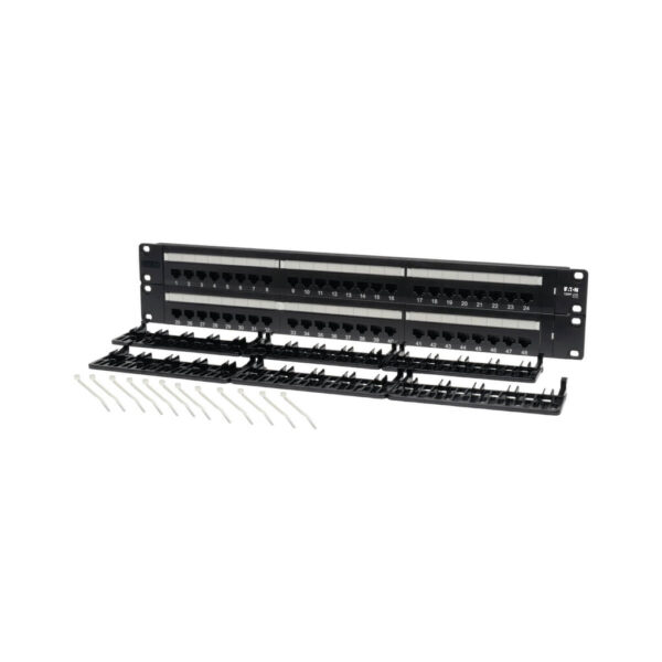 Tripp Lite series 48-Port 2U Rack-Mount Cat5e 110 Patch Panel, 568B, RJ45 Ethernet, TAA