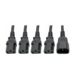 Tripp Lite series Power Cord Splitter, C14 to 4xC13 PDU Style - 10A, 250V, 18 AWG, 18-in. (45.72 cm), Black