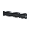 Tripp Lite series 48-Port Cat6 Patch Panel - 4PPoE Compliant, 110/Krone, 568A/B, RJ45 Ethernet, 2U Rack-Mount, Black, TAA