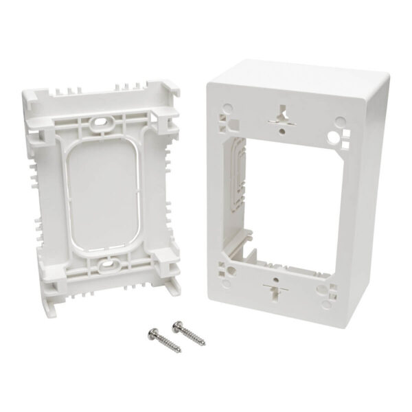 Tripp Lite series Single-Gang Surface-Mount Back Box, White, TAA