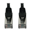 Tripp Lite series Cat6a 10G Snagless Shielded Slim STP Ethernet Cable (RJ45 M/M), PoE, Black, 1 ft. (0.3 m)