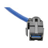 Tripp Lite series USB 3.0 SuperSpeed Keystone Jack Type-A Extension Cable (M/F), 3 ft. (0.91 m)