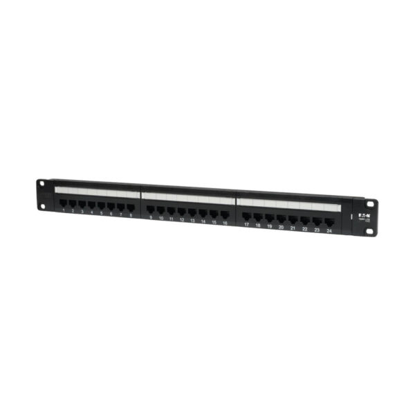 Tripp Lite series 24-Port 1U Rack-Mount Cat5e 110 Patch Panel, 568B, RJ45 Ethernet, TAA