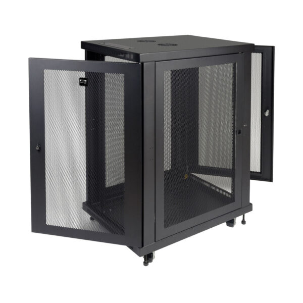 Tripp Lite series SmartRack 18U Mid-Depth Half-Height Rack Enclosure Cabinet