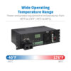 Tripp Lite series 120VAC 24VDC 2000VA 1600W Extreme Temperature Network UPS for Industrial and Traffic Networks, 3U, Hardwire