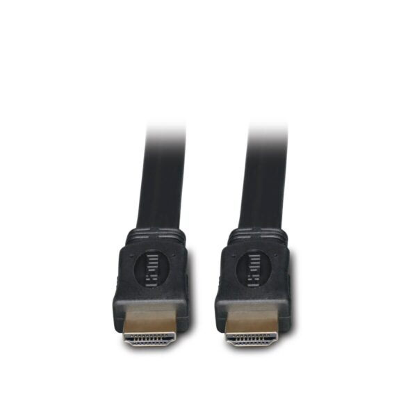 Tripp Lite series High-Speed HDMI Flat Cable, Digital Video with Audio, UHD 4K (M/M), Black, 10 ft. (3.05 m)