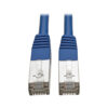 Tripp Lite series Cat5e 350 MHz Molded Shielded (STP) Ethernet Cable (RJ45 M/M), PoE - Blue, 6 ft. (1.83 m)