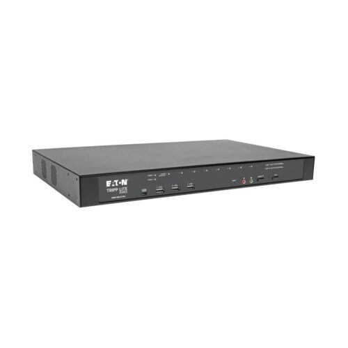 Tripp Lite series 8-Port Cat5 KVM over IP Switch with Virtual Media - 1 Local & 1 Remote User, 1U Rack-Mount, TAA