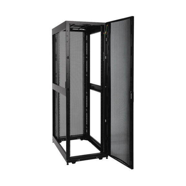 Tripp Lite series 45U SmartRack Mid-Depth Rack Enclosure Cabinet with doors & side panels