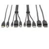 Tripp Lite series DisplayPort KVM Cable Kit - DP, USB, 3.5 mm Audio (3xM/3xM) + USB (M/M) + DP (M/M), 4K, 6 ft. (1.83 m), Black