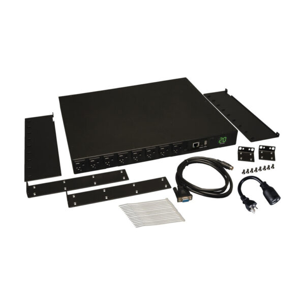 68cbc32877a58a23c8b5a9b1fbb46782 Eaton 1.9kW Single-Phase Switched PDU - LX Interface, 120V Outlets (16 5-15/20R), L5-20P/5-20P Input, 12 ft. (3.66 m) Cord, 1U Rack-Mount, TAA