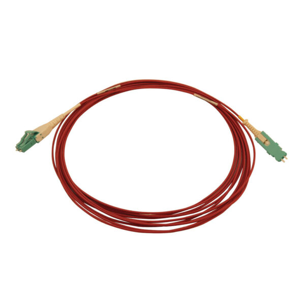 Tripp Lite series 40/100/400G Multimode 50/125 OM4 Fiber Optic Cable (Duplex SN-PC to Duplex LC-PC M/M), LSZH, Magenta, 5 m (16.4 ft.)