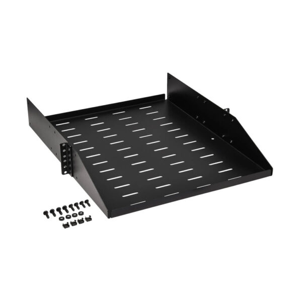 69226892c3aef938c393e652c9e82ccd Tripp Lite series SmartRack Universal-Mount Steel Rack Shelf - 2U, Vented, 21.7 in. Deep, Holds up to 100 lb. (45 kg)