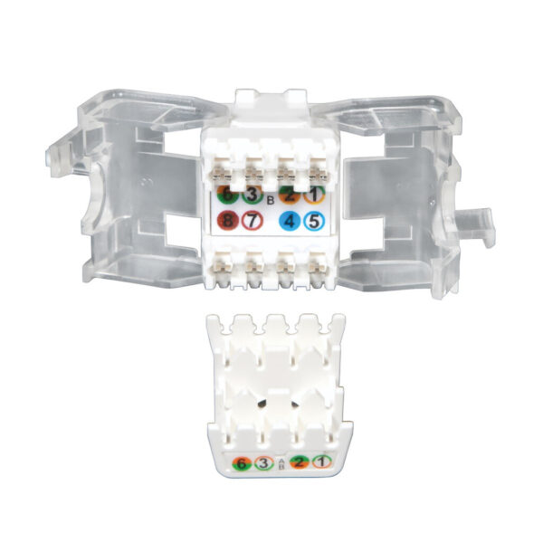 Tripp Lite series Toolless Cat6/5e Keystone Jack - White, TAA