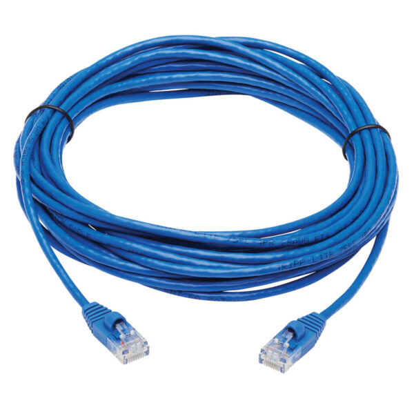 Tripp Lite series Cat6a 10G Snagless Molded Slim UTP Ethernet Cable (RJ45 M/M), Blue, 25 ft. (7.62 m)
