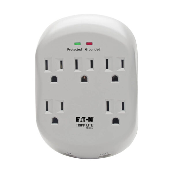 Tripp Lite series Protect It! 5-Outlet Surge Protector, Direct Plug-In, 1225 Joules, 1-Line RJ11 Protection