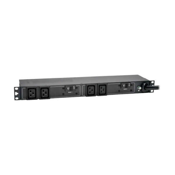 698752e4722589af113bfbdd7ad5ca71 Tripp Lite series 5.8kW Single-Phase 200-240V Basic PDU, 4 C19 Outlets, NEMA L6-30P Input, 12 ft. (3.66 m) Cord, 1U Rack-Mount