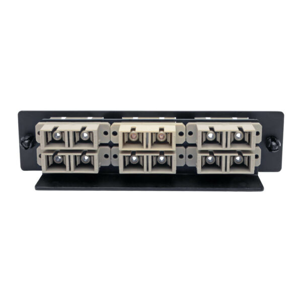 69af439791736b749e663e79283673ff Tripp Lite series High-Density Fiber Adapter Panel (MMF/SMF), 6 SC Duplex Connectors, Black