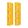 69e80c45cb4edaf85c571d0837c0d147 Tripp Lite series High-Capacity Vertical Cable Manager - Deep Double Finger Duct with Cover, Single Sided, 6 in. Wide, Yellow, 7 ft. (2.2 m)