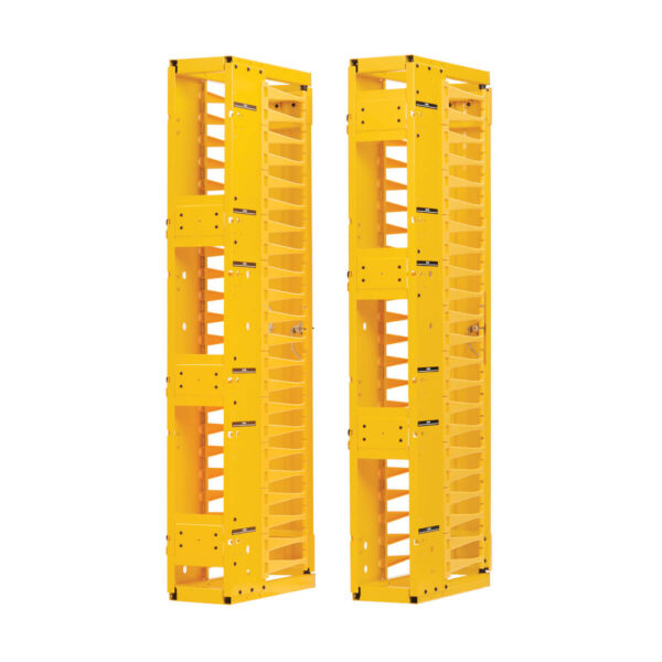 69e80c45cb4edaf85c571d0837c0d147 Tripp Lite series High-Capacity Vertical Cable Manager - Deep Double Finger Duct with Cover, Single Sided, 6 in. Wide, Yellow, 7 ft. (2.2 m)