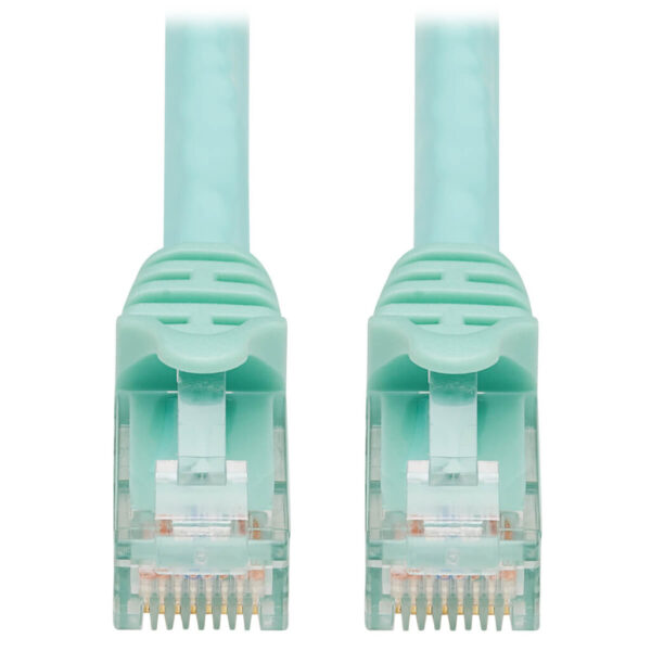 69fe99595037d9e7f51bed0929b61fd7 Tripp Lite series Cat6a 10G Snagless UTP Ethernet Cable (RJ45 M/M), Aqua, 25 ft. (7.62 m)