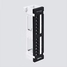6EPP12V-S CAT6, 110-Type, Patch Panel, 12-Port, Wall Mount, T568A/B