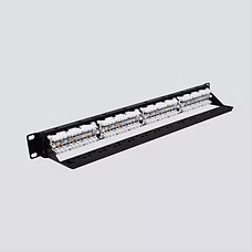 6EPP24-S CAT6, 110-Type, Patch Panel, 24-Port, 1U, T568A/B