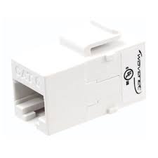CAT6, UTP, (RJ-45/RJ-45), Snap-in Coupler, White, Single Pack