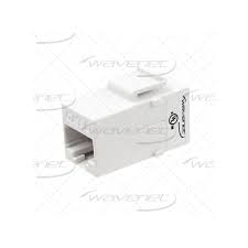 CAT6, UTP(RJ-45/RJ-45), Snap-in Coupler, White, 25-Pack