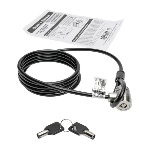 Tripp Lite series Security Lock for Laptops and Peripherals, Keyed, 6 ft. (1.83 m) Cable