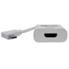 Tripp Lite series USB-C to HDMI Adapter (M/F) 4K 60 Hz, HDCP 2.2, Right-Angle USB-C, White