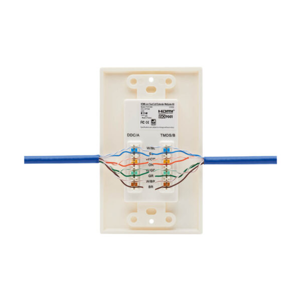6a81af91d9407bc3ff443ca5d7545b50 Tripp Lite series HDMI over Dual Cat5/Cat6 Extender Wall Plate Kit with Transmitter and Receiver, TAA