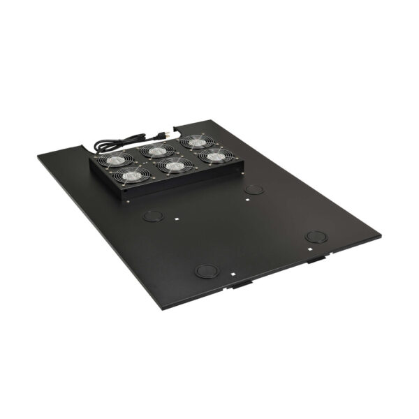 Tripp Lite series SmartRack Roof-Mounted Fan Panel for Deep and Wide Rack Enclosure Cabinets - 6 120V Fans, 630 CFM, 5-15P Plug