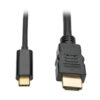 6aab40364d3109a6733c6d634330e561-2 Tripp Lite series USB-C to HDMI Active Adapter Cable (M/M), 4K, Black, 3 ft. (0.9 m)