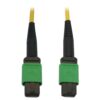 6aebfa024de1614cf7914aa8a621651d-4 Tripp Lite series 40/100G Singlemode 9/125 OS2 Fiber Optic Cable (12F MTP/MPO-APC F/F), LSZH, Yellow, 7 m (23 ft.)