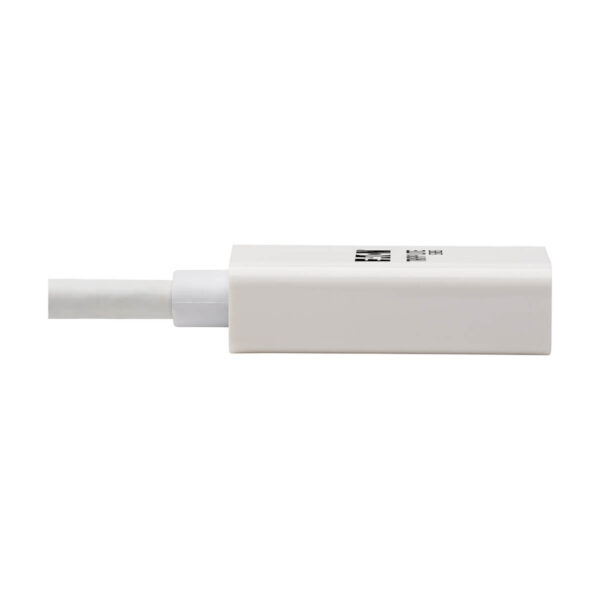 6b6cb11cf153528fcc57fdb905180a1a Tripp Lite series Mini DisplayPort to HDMI Active Adapter Video Converter (M/F) - 4K 60 Hz, HDR, DP 1.2, White, 6 in.