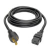 Tripp Lite series Power Cord, C19 to NEMA L5-20P - Heavy-Duty, 20A, 125V, 12 AWG, 10 ft. (3.05 m), Black