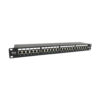 Tripp Lite series 24-Port Cat6a Shielded Patch Panel - 10 Gbps, STP, 110 Punch Down, RJ45, 1U, TAA