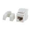 6bbdb619f90cd2cea490635236452f76 Tripp Lite series Cat6a Keystone Jack - 4PPoE Compliant, 110/Krone, 568A/B, RJ45 Ethernet, White, TAA