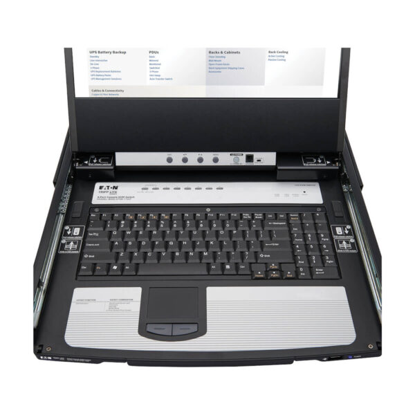 6bd406fe6496dcc828a8d2033ebb74b0 Tripp Lite series NetDirector 8-Port DisplayPort KVM Switch Console with 17 in. LCD, IP Remote Access, Dual Rail, 1U Rack-Mount, TAA