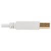6bfd4ba22bb0085f4849a35356502a11-1 Tripp Lite series Safe-IT USB 2.0 A to B Antibacterial Cable (M/M), White, 6 ft. (1.83 m)