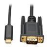 6c03db80eea40ea9a7c8a1c424b33352 Tripp Lite series USB-C to VGA Active Adapter Cable (M/M), Black, 6 ft. (1.8 m)