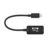 6c1cb1e0a14350b9294f3b917e32818f Tripp Lite series USB-C to HDMI Active Adapter Cable (M/F), 4K 60 Hz, HDR, 4:4:4, DP 1.4 Alt Mode, HDCP 2.2, Black, 6 in. (15.2 cm)