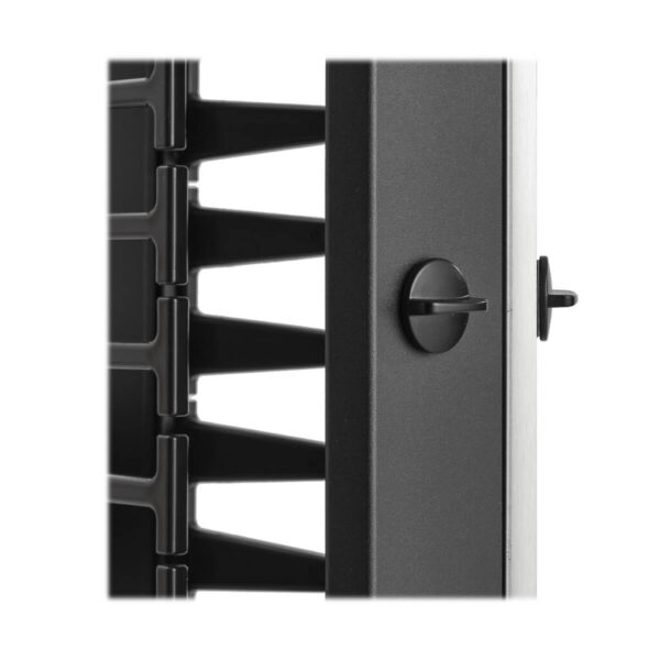 6c43b22ad2d6d2d070ca1985a15e530b Tripp Lite series High-Capacity Vertical Cable Manager - Deep Double Finger Duct with Cover, Double Sided, 6 in. Wide, Black, 7 ft. (2.2 m)