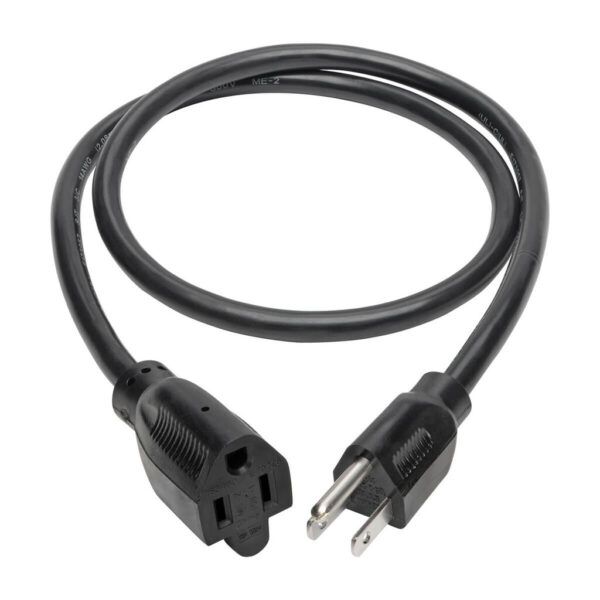 6c55af02ed2c6c97c2dc425c8820fa88 Tripp Lite series Power Extension Cord, NEMA 5-15P to NEMA 5-15R - Heavy-Duty, 15A, 120V, 14 AWG, 3 ft. (0.91 m), Black