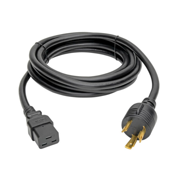 Tripp Lite series Power Cord, C19 to NEMA L6-30 - Heavy-Duty, 20A, 100-250V, 12 AWG, 12 ft. (3.66 m), Black