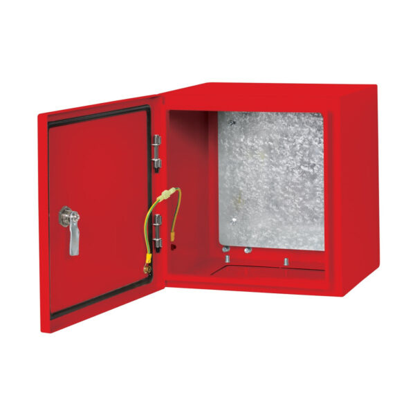 Tripp Lite series SmartRack Outdoor Industrial Enclosure with Lock - NEMA 4, Surface Mount, Metal Construction, 12 x 12 x 10 in., Red